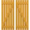 Ekena Millwork Americraft 6-Board (2 Batten) Wood Spaced Board-n-Batten Shutters w/ Z-Bar, ARW102SB623X77TUH, PR ARW102SB623X77TUH - alternate 1